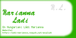 marianna ladi business card